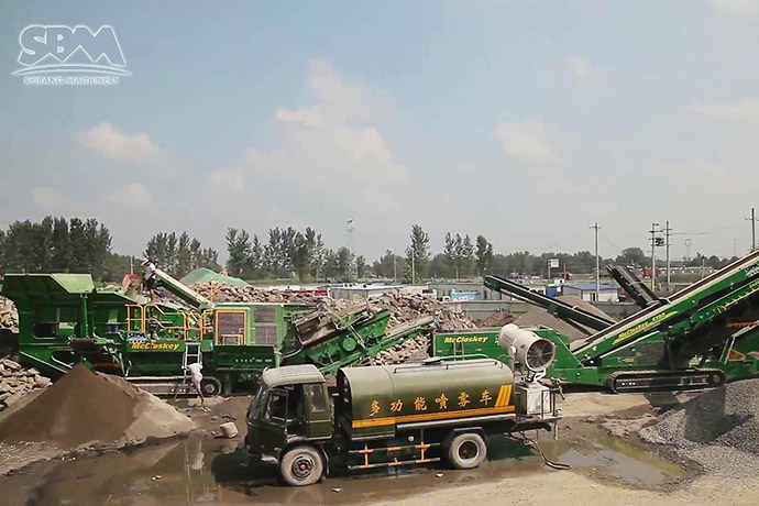 河南時產(chǎn)200噸建筑垃圾破碎處理生產(chǎn)線